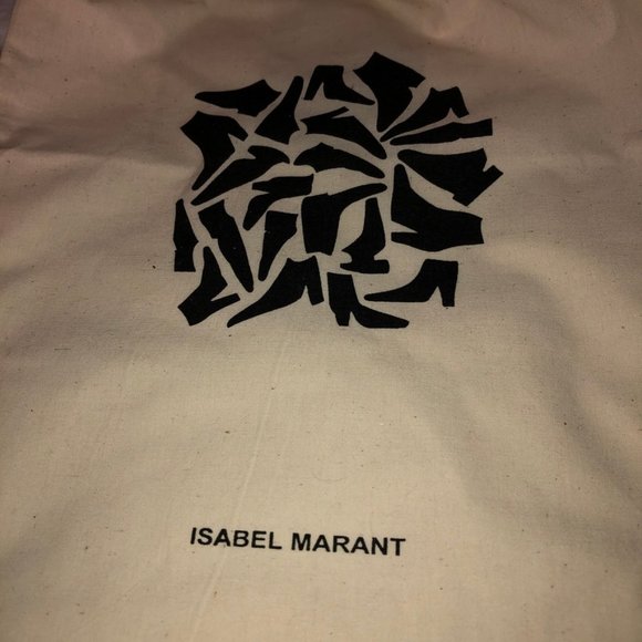 isabel marant organic natural cotton graphic stylish bootie print drawst… - Picture 3 of 3